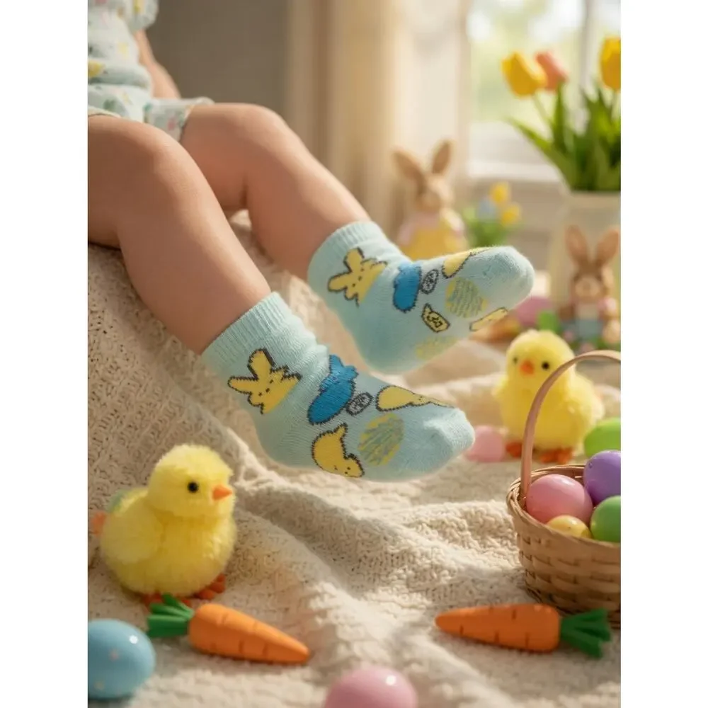 Brand New – Peeps 3-Pack Ankle Socks (Size 2T-3T)